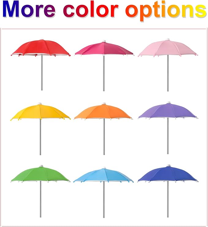 Squirrel Picnic Table Feeder Replacement Mini Umbrella for Outside (Dark-Blue)