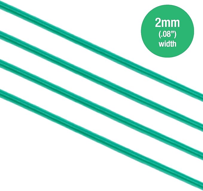 GSM Brands Twist Ties: 328 Feet Plastic Coated Wire to Tie Garden Plant or Office Cable with Convenient, Built-in Cutter (Green)