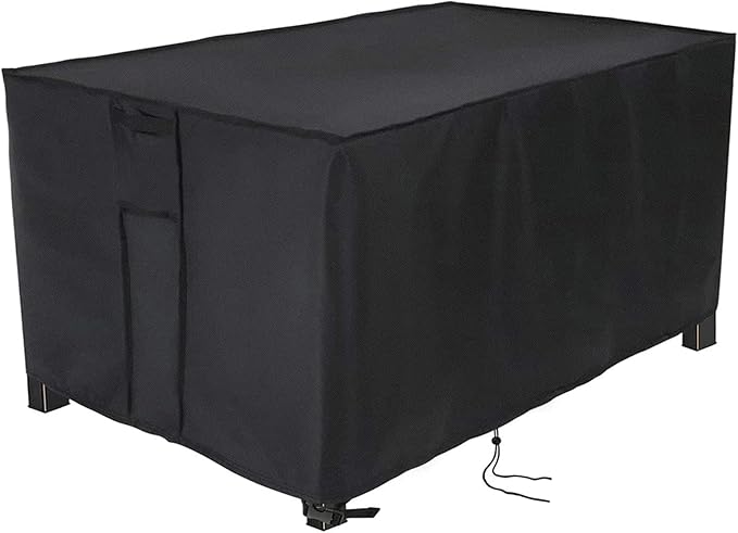 Fire Pit Cover Rectangular 46 Inch,Propane Gas Fire Pit Table Cover,Outdoor Waterproof Firepit Table Cover - 46 x 26 x 25 Inch