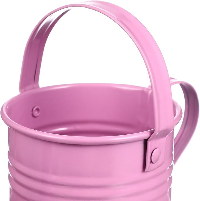 Cabilock 5.9 Inch Kids Tin Watering can Metal Sprinkler Kettle Lightweight for Indoor Outdoor Gardening Easy Grip
