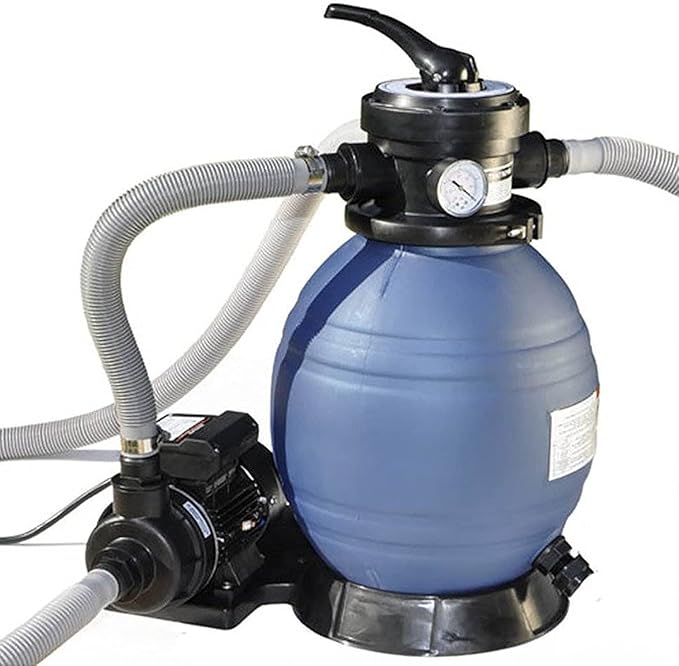 Aquarian Phoenix Round Above Ground Swimming Pool Kit, 18' x 52" - Includes Ladder, Sand Filter Pump, Thru-Wall Skimmer, Liner & Leaf Net, Steel Frame w/Galvanized Walls, Outdoor or Backyard Setup