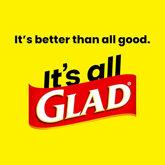 Glad Large 30 Gallon Trash Bags, Clorox Mountain Air Heavy Duty Garbage Bags, Forceflex with Drawstring, 25 Count (Packaging May Vary)