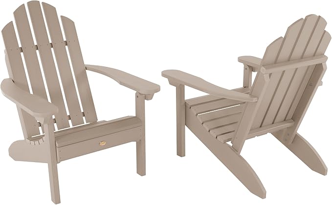 Highwood Classic Westport Adirondack Chairs, 2-Piece Set, Woodland Brown