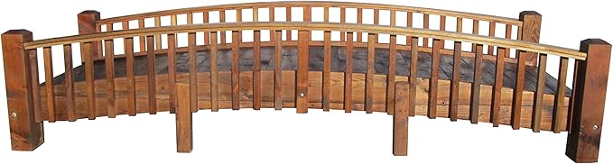 SamsGazebos 12 ft Commercial Grade Garden Bridge with Medium Rails