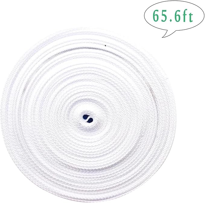 1 Roll 65.6 Feet Tree Tie for Plant Support Garden Strap 1 Inch Width Staking and Guying Material 1,800 Lbs Strength (White)