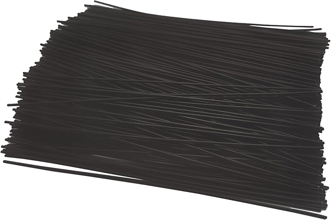 Twist Ties for Garden Plant Bag 6 inches 500 Pcs Candy Coffee Bags Ties (500, Black)