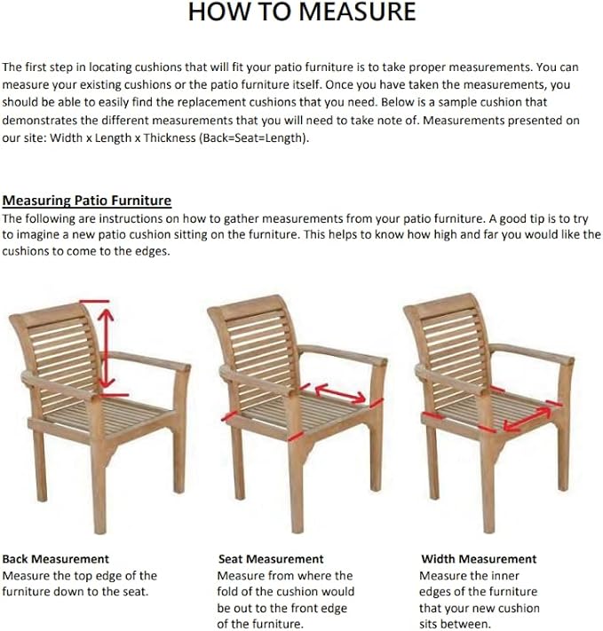 Sunbrella Patio Cushions - 20.5" W x 49" L x 2" T, Outdoor Adirondack Chair Cushion with Comfort, Style & Durability Designed for Outdoor Living - Made in The USA