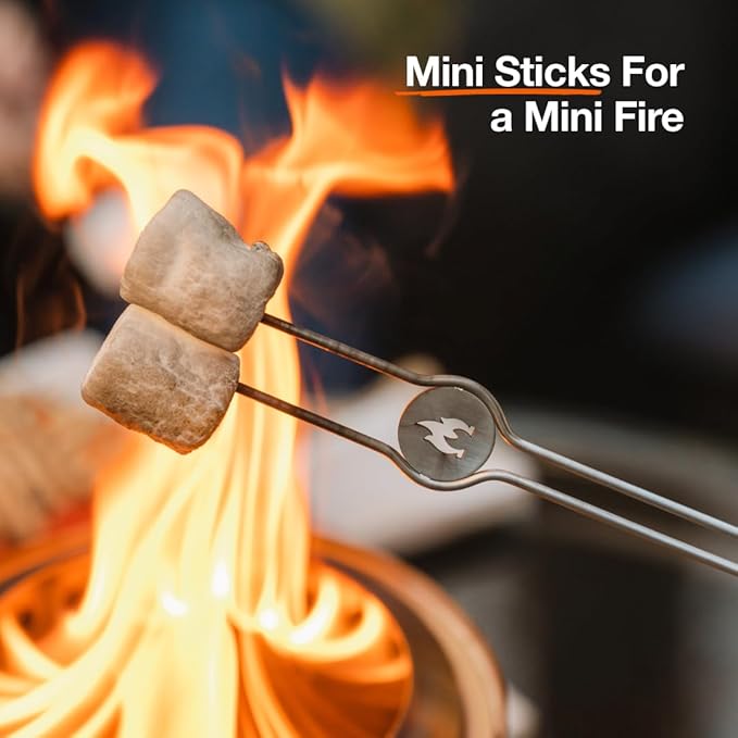 Solo Stove Mesa Accessory Pack | Incl. 4 Stainless Steel Mini Sticks + Stick Rests, Pellet Scoop, Mesa Lid, Carry Case, Accessories for Outdoor Fire Pit, 8.8 x 16 in, 2.5 lbs