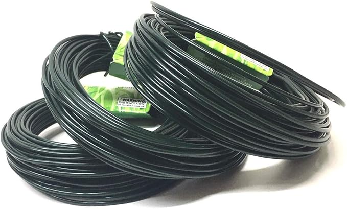 45M (147 Foot) Garden Wire Dark Green Coated Plant Twist Tie Garden Plant Training Wire