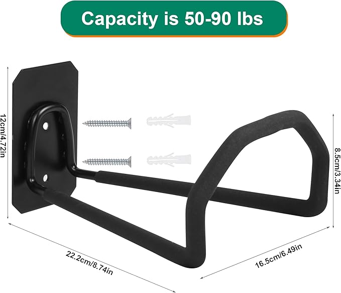 2pcs Heavy Duty Hose Hanger Wall Mount Water Hose Holders for Outside, Sturdy Hose Stand for Garden Hose Storage and Extension Cords (2pcs)