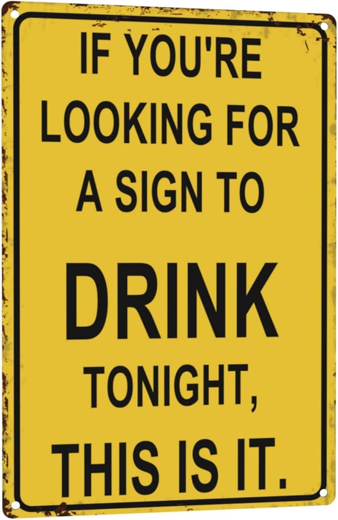 Funny Bar Signs For Home Bar Man Cave Decor Metal Bar Sign Man Cave Accessories & Garage Patio Decor Basement Gifts For Home Bars Outdoor Bars Accessories Bar Cart Decor 8×12 Inch