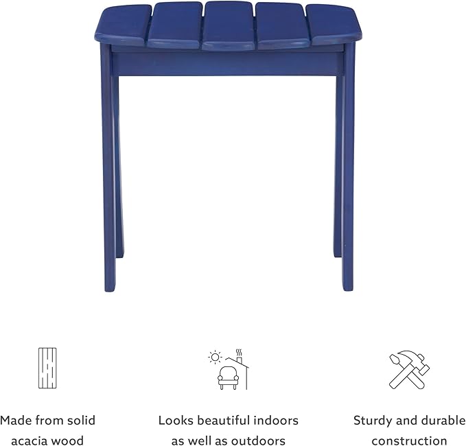 Jayde Blue Adirondack Outdoor End Table