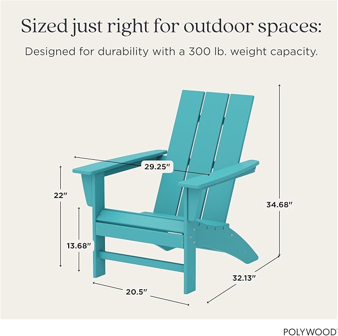 POLYWOOD® Modern Adirondack Chair in Aruba