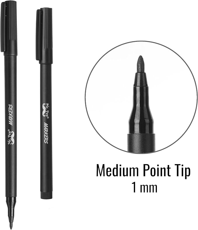 Mr. Pen - 4 Pack Garden Markers, Black, Waterproof, Outdoor & Seedling Plant Markers