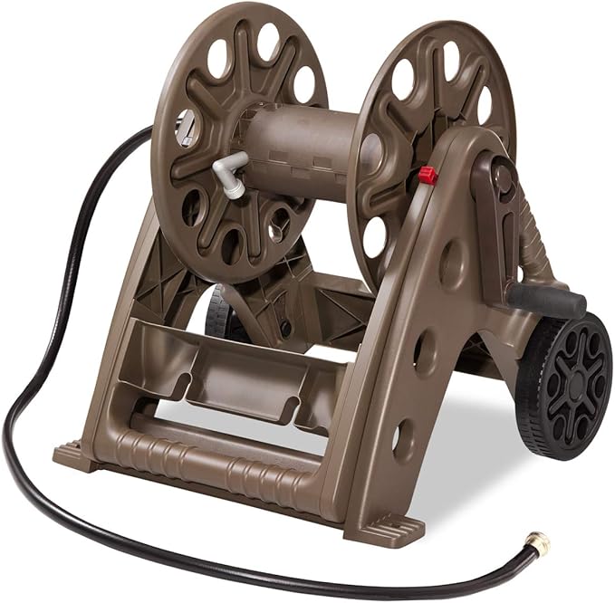 Liberty Garden Products 514 Two Wheel, Hose Cart, Plastic,bronze (Assembly required)