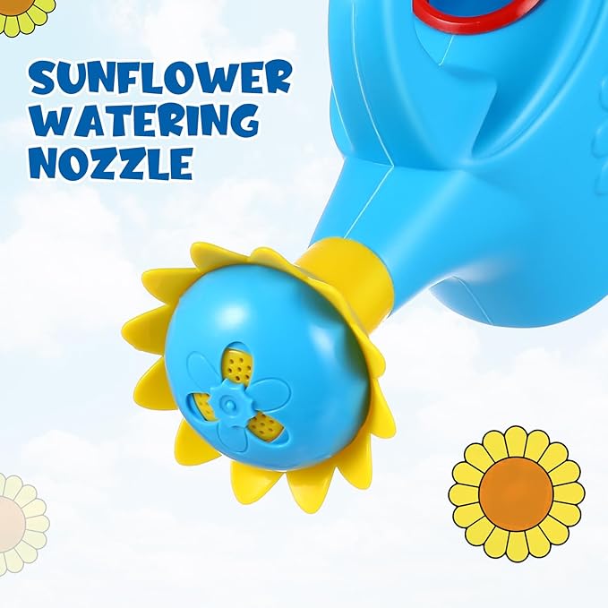 TOYANDONA 2PCS Watering Can Toys, Interesting Plastic Watering Can Toys Play House Garden Watering Can Toys for Children Beach Sand Toys (Random Color)