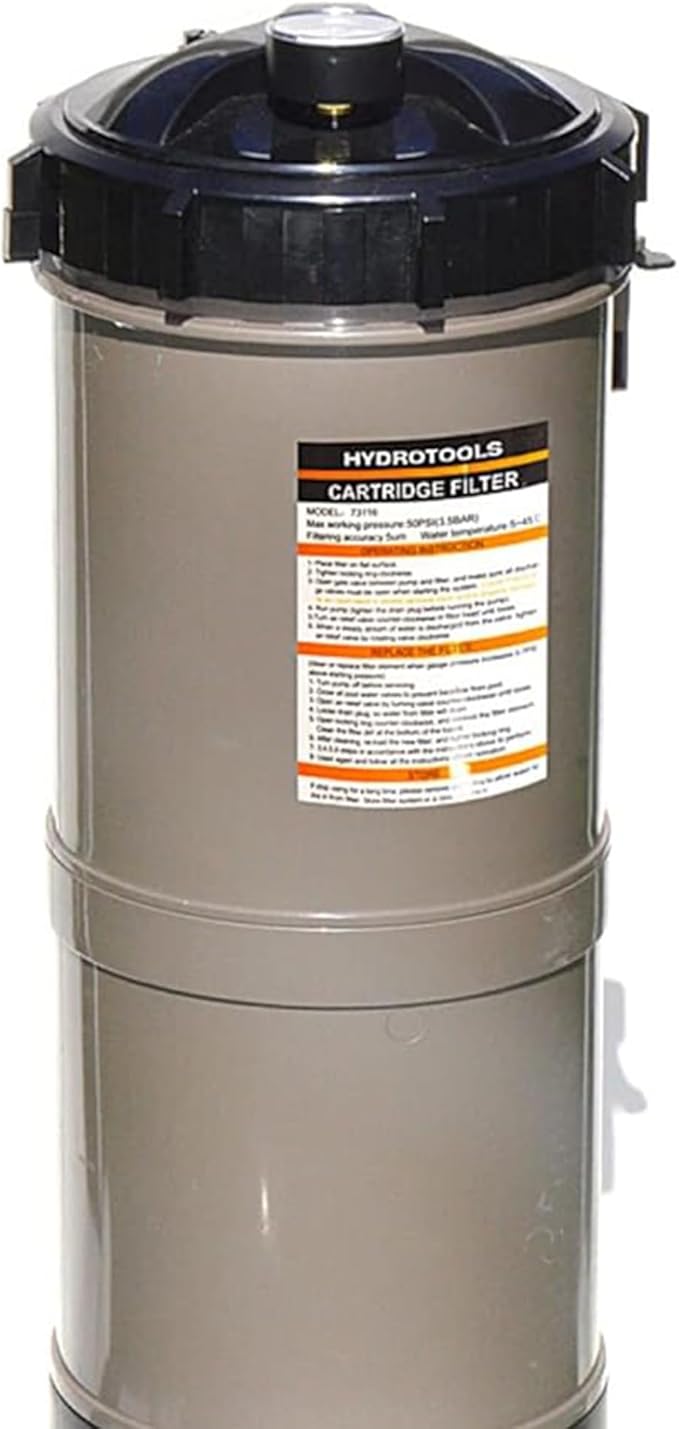 SWIMLINE HYDROTOOLS Model 70151 Extra-Flo Above-Ground Pool Cartridge Filter System - 40 Sq. Ft. Filtration Area, 0.9 THP, 4,500 GPH, 110V/60Hz Single Speed Pump for Pools up to 19,000 Gallons