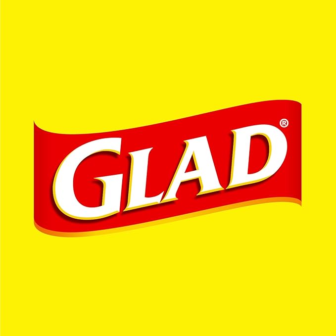 Glad Small Trash Bags 4 Gallon, Febreze Bahama Bliss Garbage Bags, Odor Resistant with Drawstring, 80 Count