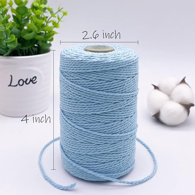 Cotton Butchers Twine - 500 Feet, Blue
