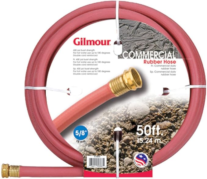 Gilmour 18 Series Reinforced Rubber Hoses - 11227 5/8" x75' Reinforced Rubber Hose