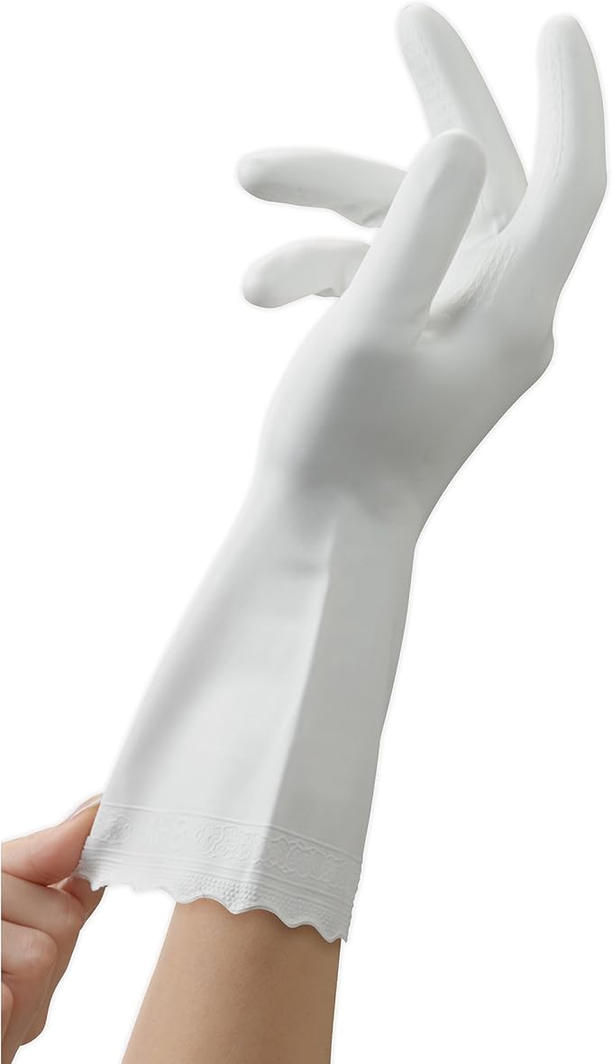Mr. Clean Bliss Premium Reusable Latex-Free Vinyl Cleaning Gloves with Non-Slip Grip, Large