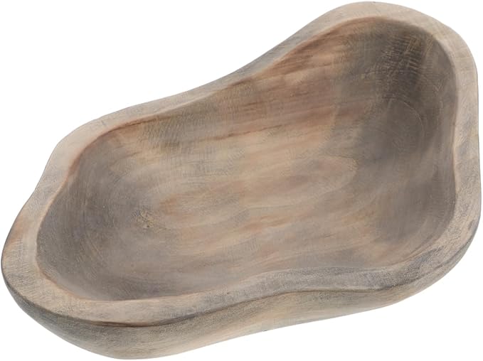 Wood Butterfly Feeder Bowl 9.84X6.69X2.36In Outdoor Birdbath Water Dish for Hummingbirds Butterflies Rustic Garden Wildlife Decor