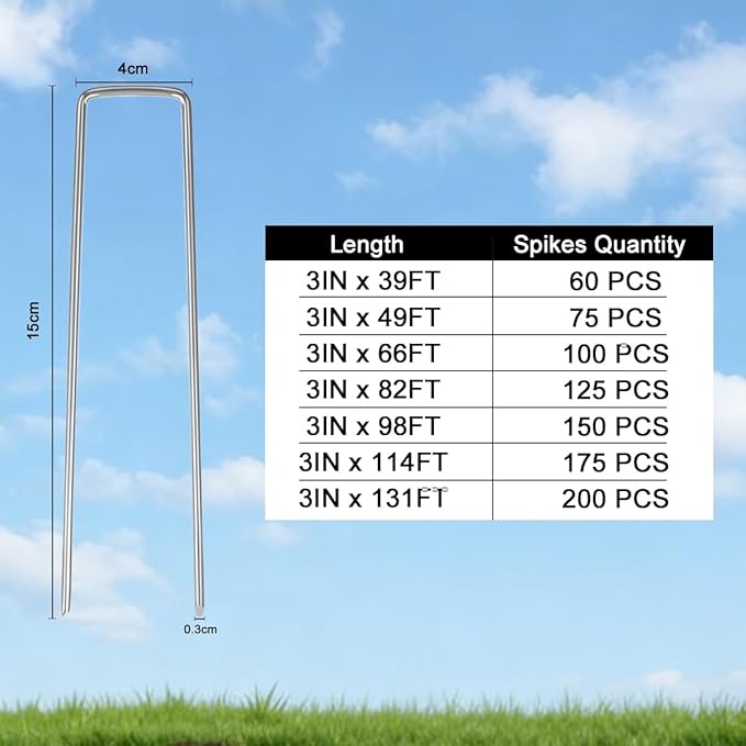 Garden Edging, 82FT Plastic Landscape Edging with 125 Pcs Metal Spikes, 3 Inch Tall Flexible Tool-Free Lawn Edging for Flower Bed, Yard, Paving, Pathway