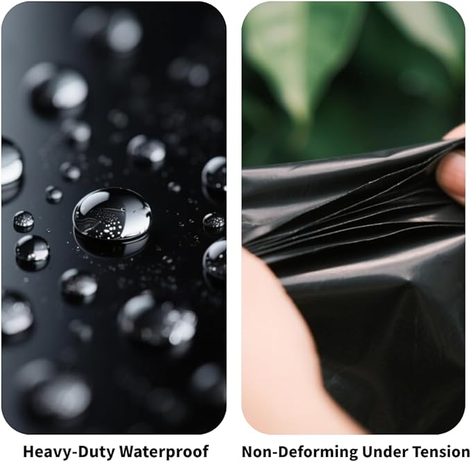 Pond Liner 10x15FT Heavy Duty HDPE Thickened Waterproof Suitable for Fish Habitats, Weather Resistant for Garden Ponds, Koi Ponds, Swimming Pool Covers, Water Features & More