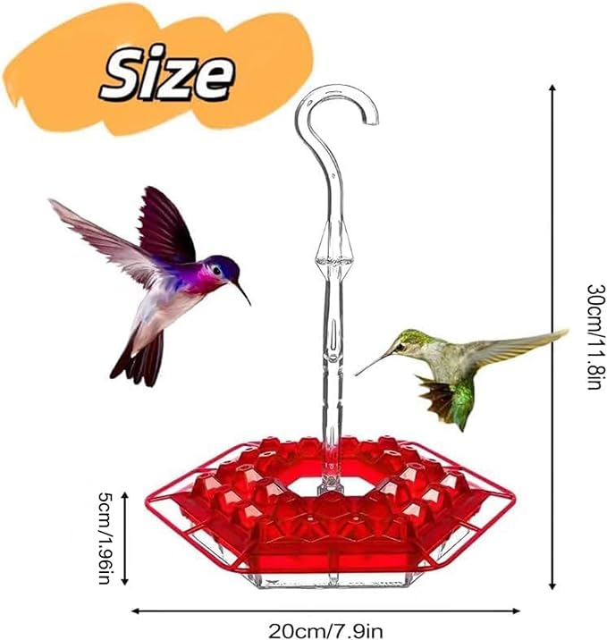 Sherem Hummingbird Feeders for Outdoors Hanging, 2026 New Shirem Hummingbirds Feeder with Ant Moat, Easy to Clean Bird Feeder for Gardens, Leak-Proof Design Outdoor Decor,Ant and Bee Proof