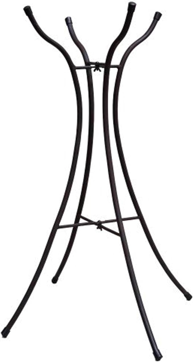 Evergreen Garden Metal Hourglass Shape Bird Bath Stand for Outdoors | 31" Tall Fits up to 18" Diameter Bowls | Weatherproof Easy Assembly | 4 Stable Steel Legs for Garden Patio Outside