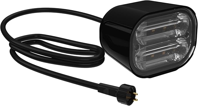 Aquascape Wide-Angle Underwater LED Light, 8-Watt, Smart Control Compatible, Expansive 90° Beam, Rock Wall Mountable, 84077