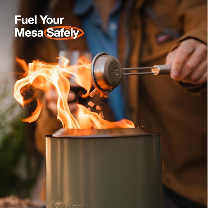 Solo Stove Mesa Accessory Pack | Incl. 4 Stainless Steel Mini Sticks + Stick Rests, Pellet Scoop, Mesa Lid, Carry Case, Accessories for Outdoor Fire Pit, 8.8 x 16 in, 2.5 lbs