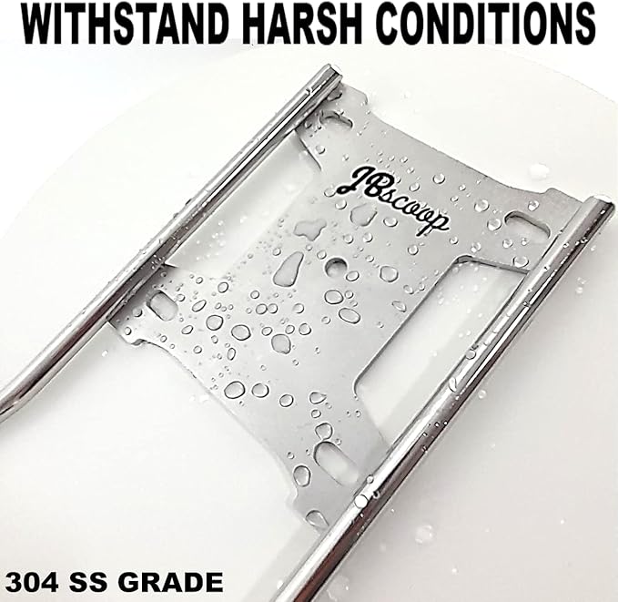 JBscoop Large Stainless Steel Hose Holder, Heavy Duty Hose Hanger (1)