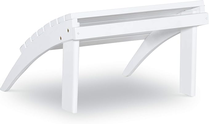 Linon Adirondack, White Ottoman,