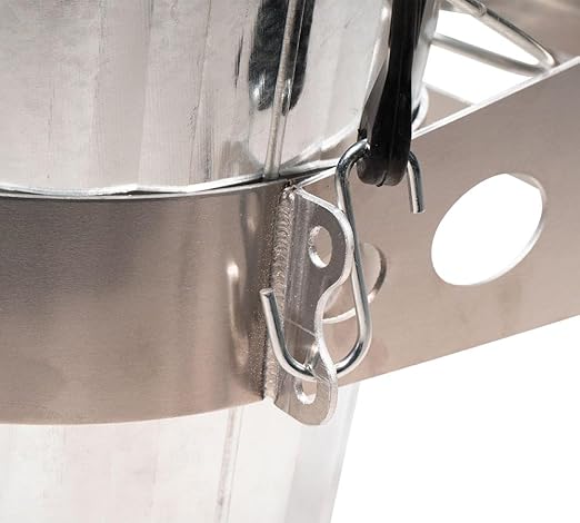 Mytee Products 4 Pack 6 Gallon Aluminum Trash Can Brackets Mount for Truck & Trailers - for Flat Vertical Surface & Carriers Mounting Holder for Galvanized Trash Can 11-3/4"