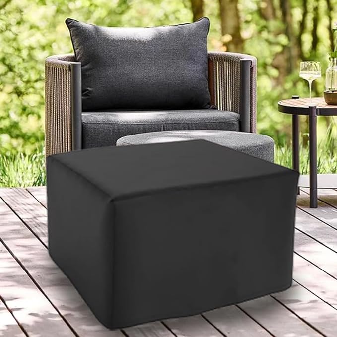 Square Fire Pit Cover for 29-32 Inch Firepit, Heavy Duty Outdoor Patio Fire Pit Table Cover, Gas Fire Pit Cover - Waterproof Dustproof Anti UV and Tear Resistant