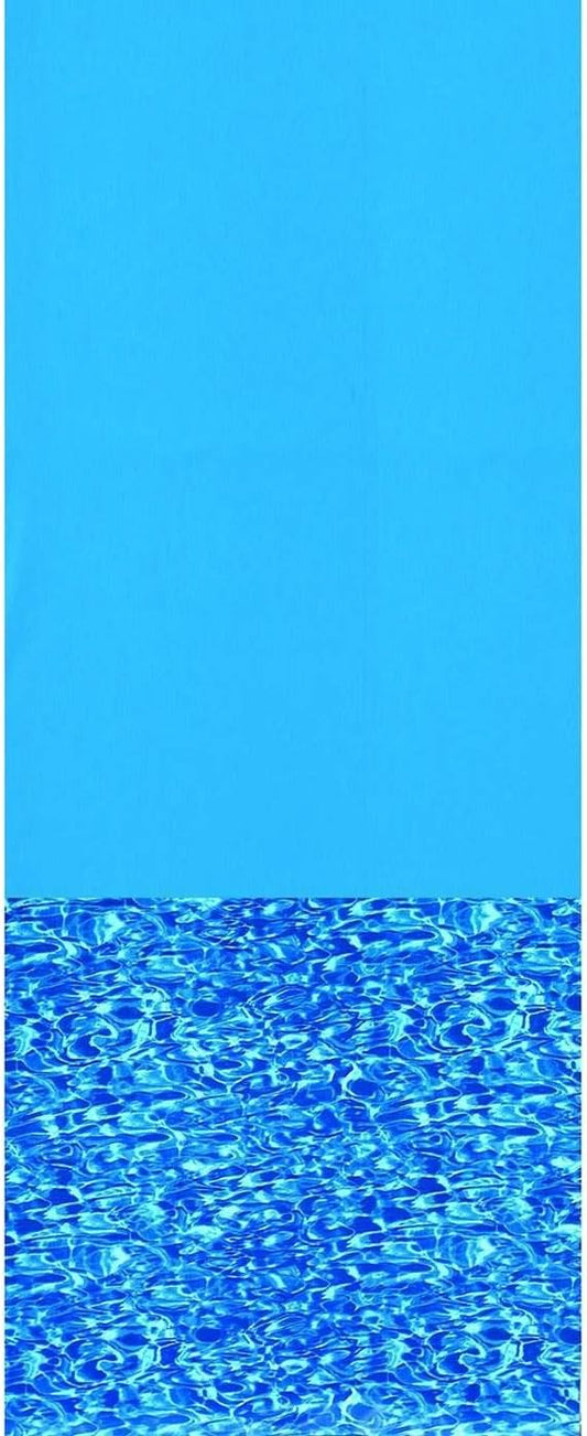 Swimline 24 Feet Round Overlap Above Ground Pool Liner Standard Gauge with Swirl Bottom Design and LamiClear Protection Against Fading, Blue