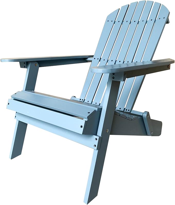 PayLessHere Adirondack Chairs, Weather Resistant Patio Chairs with Pinewood Wooden Textured for Patio Lawn Garden Backyard Deck Pool Beach Fire Pit