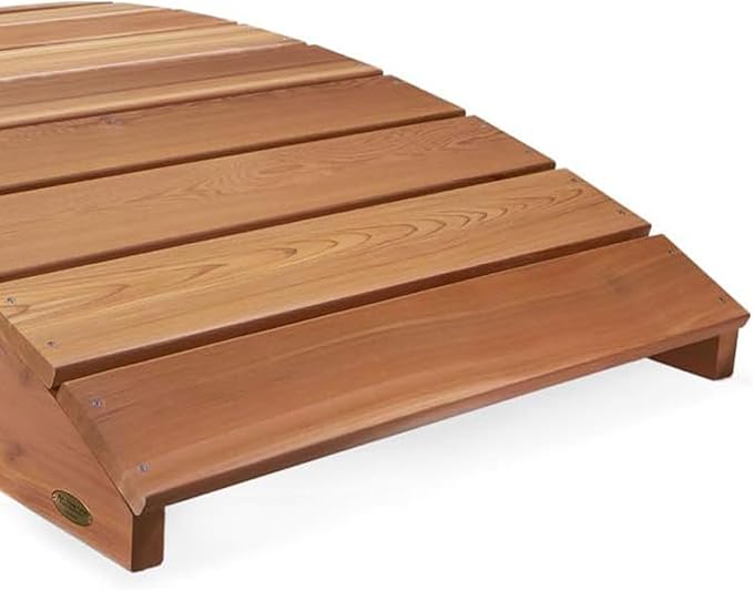 All Things Cedar Wooden Bridge, Outdoor Garden Walkway for Backyard Ponds, 6', Natural - Landscaping Pathway Wood Decor and Accessories for Yard and Patio