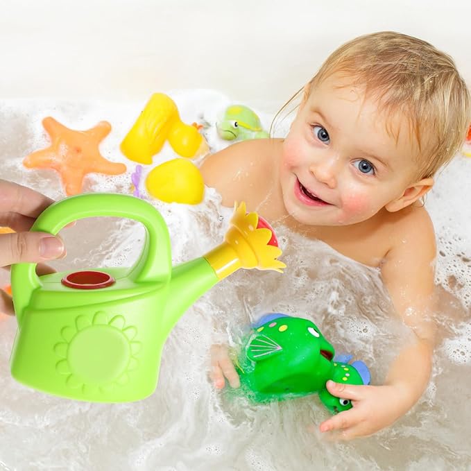 STOBOK 3Pcs Kids Watering Can, Chicken Watering Cans Bath Toy Kids Gardening Outdoor Toys Water Play Set for Toddlers (Random Color)