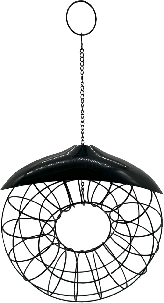 Suet Ball Hanging Wild Bird Feeder Bird Feed Dispenser Suet Ball Holder for Outside Fat Ball Feeder Orbicular Shaped