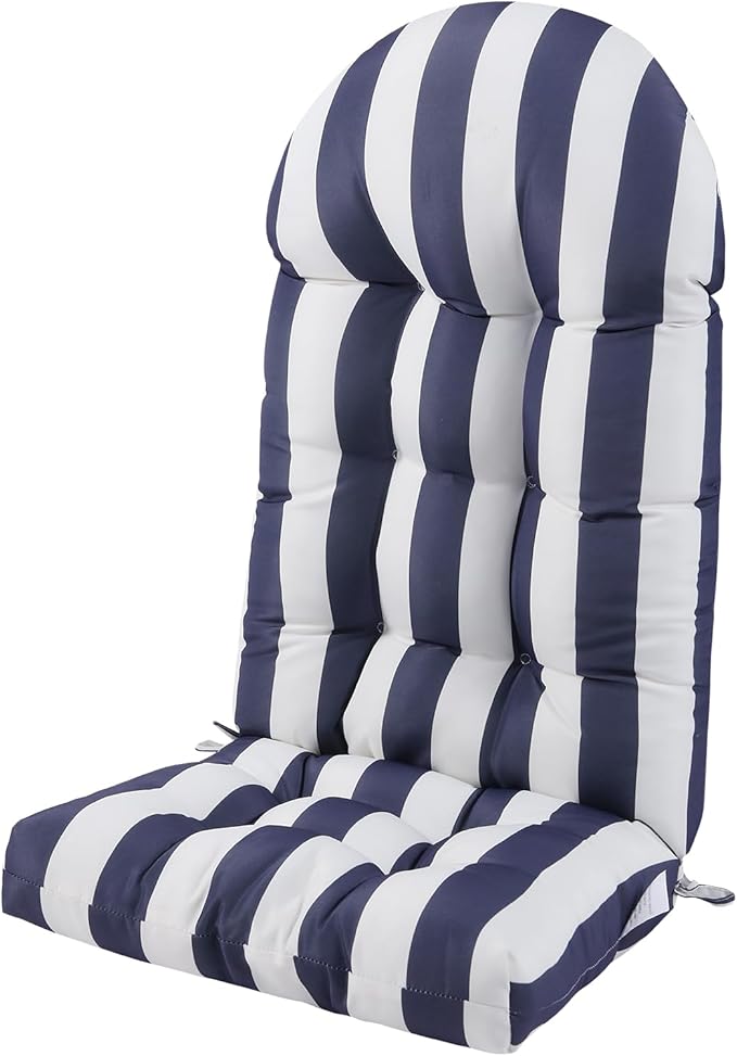 Enipate Weather Resistant Adirondack Chair Cushions High Back Indoor Outdoor Patio Tufted Lounge Cushion Seat Pads