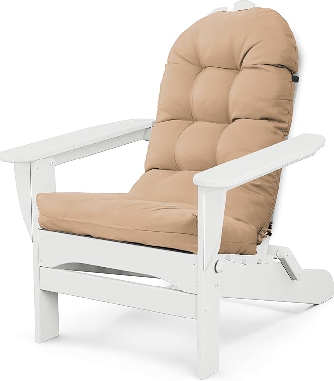 Adirondack Chair Cushion, Thick Indoor/Outdoor Rocking Chair Cushion with High Elasticity PP Cotton, Fade-Resistant, 44'x19'x4