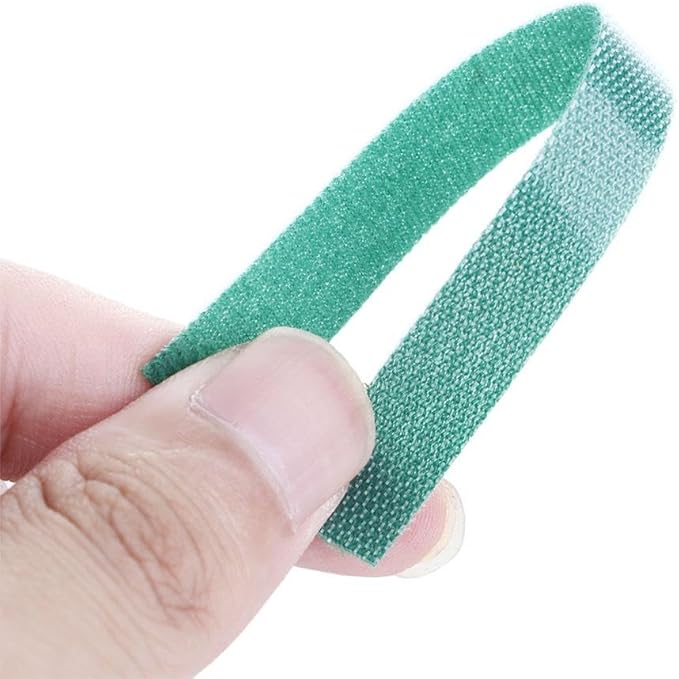 Kopida Green Plant Ties 3 Rolls Green Garden Twine Plant Ties Nylon Plant Bandage Garden Hook Loop Bamboo Cane Wrap Support DIY Home Garden Accessories