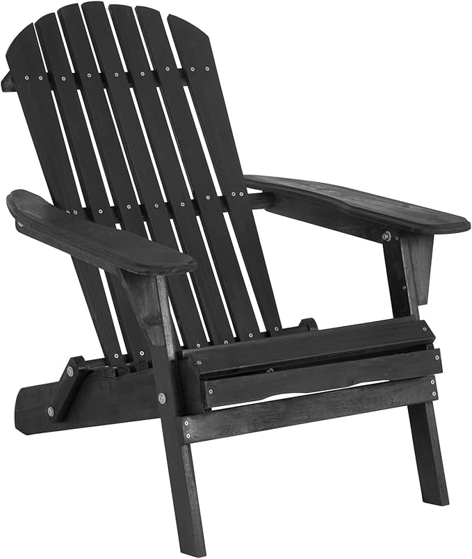 FDW Folding Adirondack Chair, All Weather Patio Chair Outdoor Fire Pit Chair for Patio Lawn Garden Backyard Deck Pool Beach