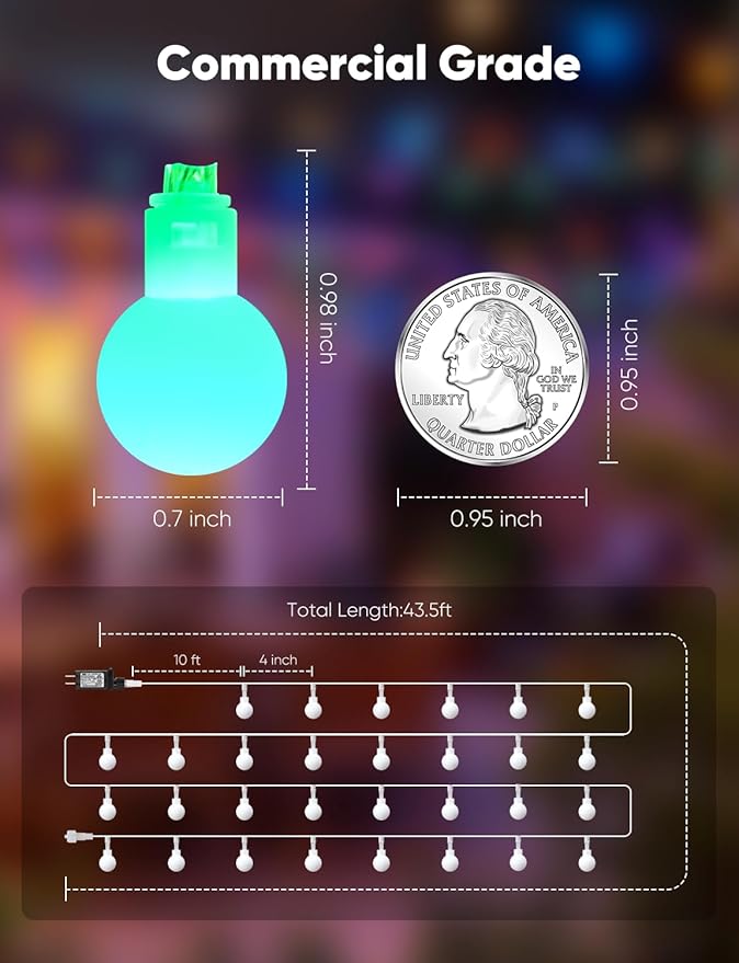 Color Changing Globe String Lights, 33Feet 100 LEDs USB Ball Fairy Lights Plug in with Timer Remote, Christmas Lights for Camping Dorm Party Wedding Indoor Outdoor Decoration (16Color + Multicolor)