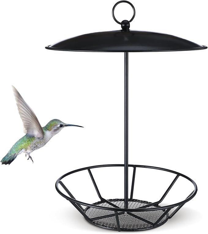1 Pack Cylinder Bird Feeder Outdoor S-6-2 Seed Cake Feeder Metal Suet Cake Holder Backyard Wild Birdfeeding Bird Feeders for Outdoors Garden