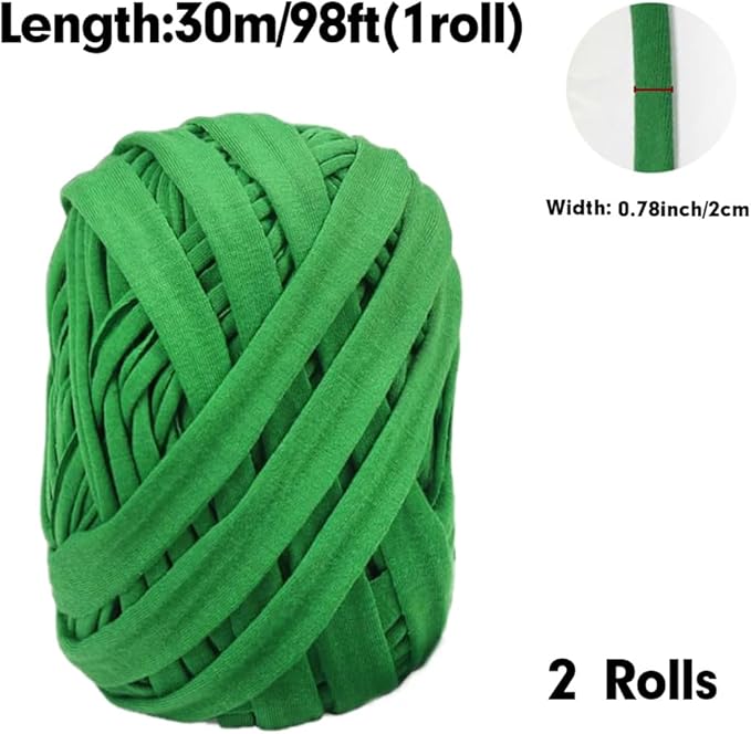 Garden Twine Plant Ties Garden String Stretchy Plant Support Tie 2 Rolls 98FT Green Gardening Tape for Indoor Outdoor Climbing Plants