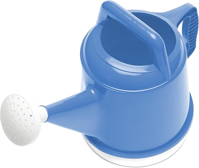 Bloem Deluxe 2 Gallon (256 Fl Oz) Peri-Blue Resin Watering Can for Indoor and Outdoor Use
