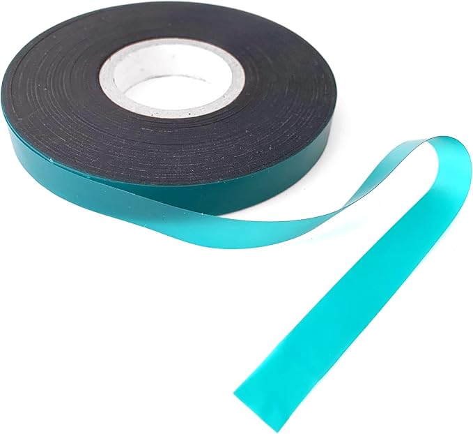 2 Rolls Stretch Tie Tape Garden Tie Green Thick Plant Ribbon for Indoor Outdoor Patio Plant Tree, Branches, Climbing Planters, Flowers, 0.5 Inch Wide by 150 Feet Long